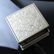 Vintage High-end Jade Relief Cigarette Box