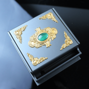 Vintage High-end Jade Relief Cigarette Box