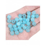 Multi-color Glass Imitation Jade Beads