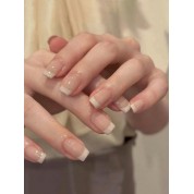 Elegant Jade Pink Press-on Nails Set