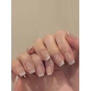 Elegant Jade Pink Press-on Nails Set