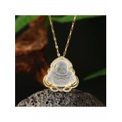 2024 Lucky Jade Buddha Zirconia Necklace