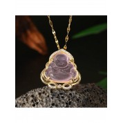 2024 Lucky Jade Buddha Zirconia Necklace