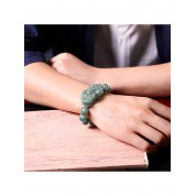 Natural Grade A Ice Jade Pixiu Bracelet