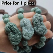 Natural Grade A Ice Jade Pixiu Bracelet