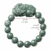 Natural Grade A Ice Jade Pixiu Bracelet