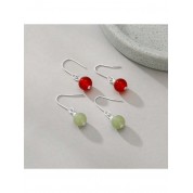 Luxurious Imitation Hetian Jade Earrings