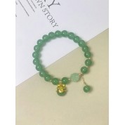 Elegant Four Leaf Clover Jade Beads Bracelet