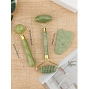 Jade Roller & Gua Sha Set For Face Massage