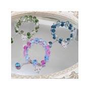 Exquisite Multicolor Butterfly Jade Bracelet