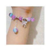 Exquisite Multicolor Butterfly Jade Bracelet