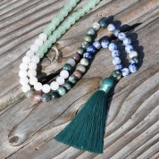 108 Beads Handmade Crystal Jade Yoga Necklace