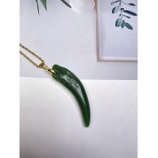 Elegant Blue Jade Lady Necklace Pendant