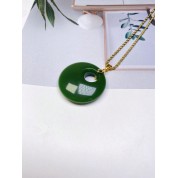 Elegant Blue Jade Lady Necklace Pendant