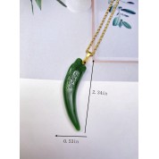 Elegant Blue Jade Lady Necklace Pendant