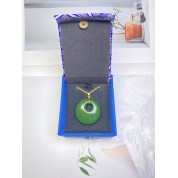 Elegant Blue Jade Lady Necklace Pendant