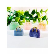 Natural Crystal Mini Tote Bag Decor