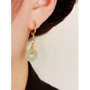 Elegant Emerald Green Tassel Earrings