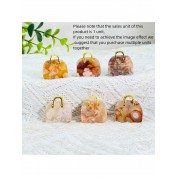 Natural Crystal Mini Tote Bag Decor