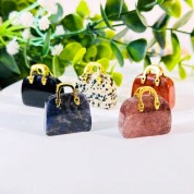 Natural Crystal Mini Tote Bag Decor