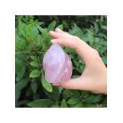 Rose Quartz Flame Ornament For Home Decor