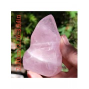 Rose Quartz Flame Ornament For Home Decor