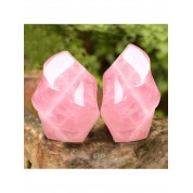 Rose Quartz Flame Ornament For Home Decor