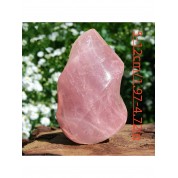 Rose Quartz Flame Ornament For Home Decor