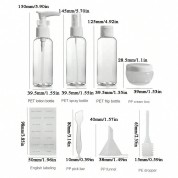 11pcs Travel Bottle Set For Lotions And Creams