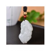 Natural Jade Hand Carved Buddha Pendant