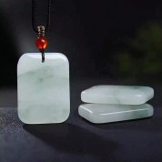 Natural Jade Buddha Peace Pendant Necklace