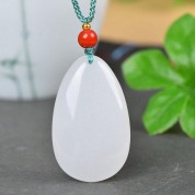 Hand Carved Jade Buddha Pendant Necklace