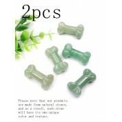 2pcs 30mm Dog Bone Crystal Charms