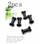 2pcs 30mm Dog Bone Crystal Charms