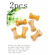 2pcs 30mm Dog Bone Crystal Charms