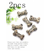 2pcs 30mm Dog Bone Crystal Charms