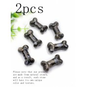 2pcs 30mm Dog Bone Crystal Charms