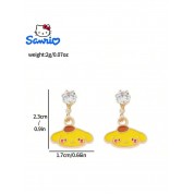 Trendy Oil Drop Jade Dog Earrings For Girls