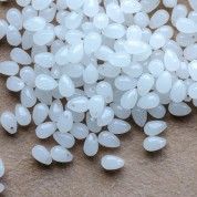 Versatile White Jade Glass Beads For Diy Jewelry