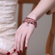 Fashionable Natural Crystal Beaded Bracelet