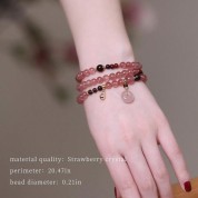 Fashionable Natural Crystal Beaded Bracelet