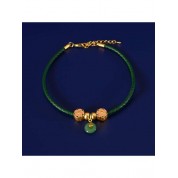 Elegant Pet Collar With Jade Pendant And Bell