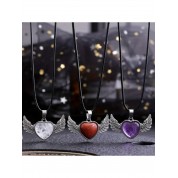 Natural Stone Gem Jewelry Set For Couples