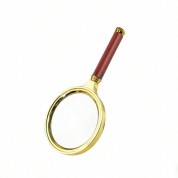 Handheld Magnifying Glass With Wooden Handle