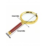 Handheld Magnifying Glass With Wooden Handle