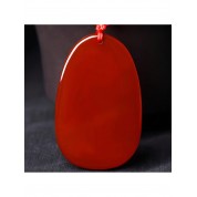 Natural Red Agate Buddha Pendant Necklace