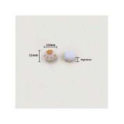 Imitation White Jade Cat Paw Beads For Diy Jewelry