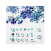 Versatile Blue Glass Beads For Diy Jewelry