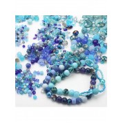 Versatile Blue Glass Beads For Diy Jewelry