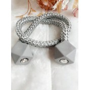 Modern Single Diamond Magnetic Curtain Buckle